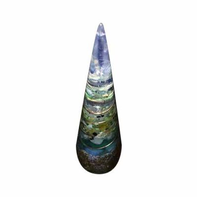 Orgonite: Linha Essência (Cone Grande) - violeta e azul